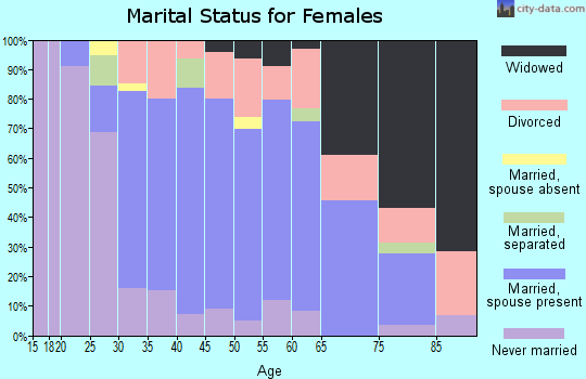 Zip code 48519 marital status for females