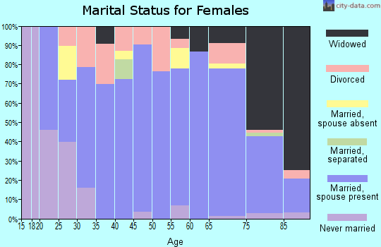 Zip code 48755 marital status for females