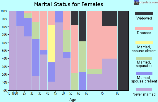 Zip code 48933 marital status for females