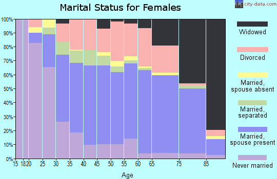 Zip code 49017 marital status for females
