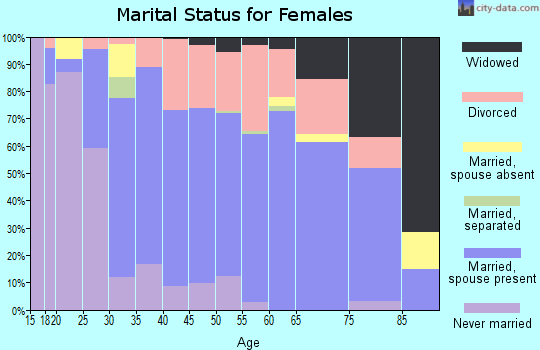 Zip code 49112 marital status for females