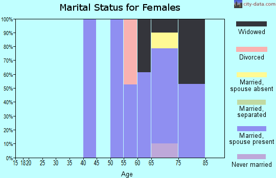 Zip code 49116 marital status for females