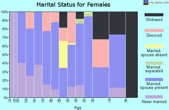 Zip code 49126 marital status for females