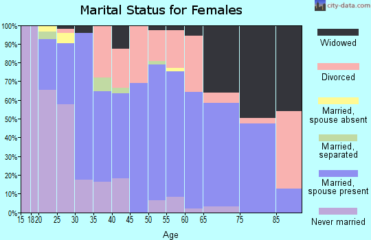 Zip code 49128 marital status for females