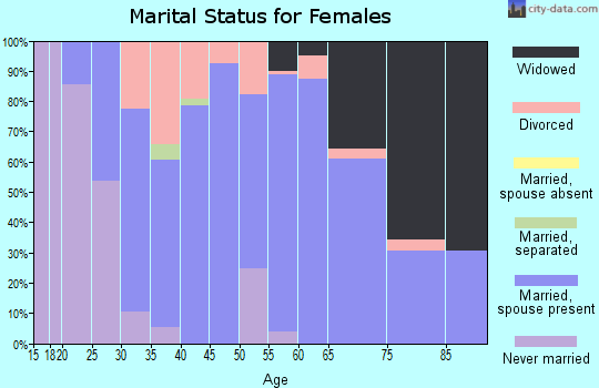Zip code 49220 marital status for females
