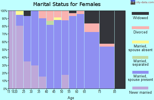 Zip code 49237 marital status for females
