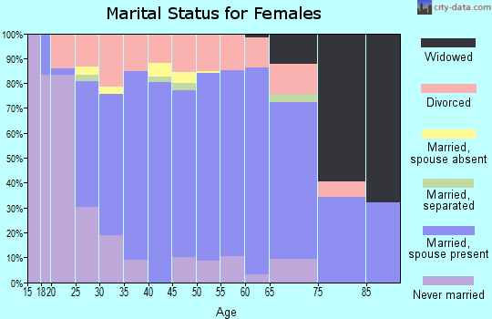 Zip code 49251 marital status for females