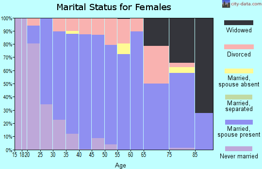 Zip code 49306 marital status for females