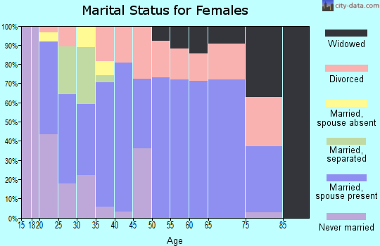 Zip code 49322 marital status for females