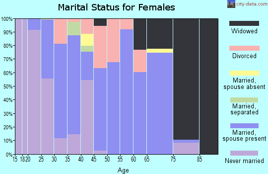 Zip code 49339 marital status for females