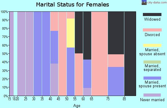 Zip code 49440 marital status for females