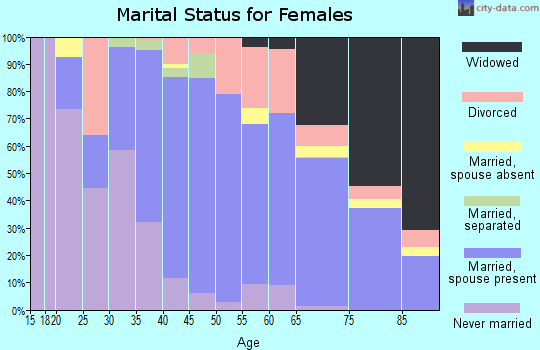 Zip code 49854 marital status for females