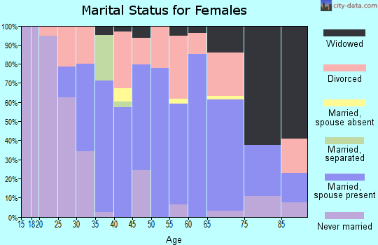Zip code 49911 marital status for females