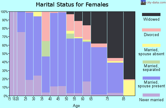 Zip code 49946 marital status for females