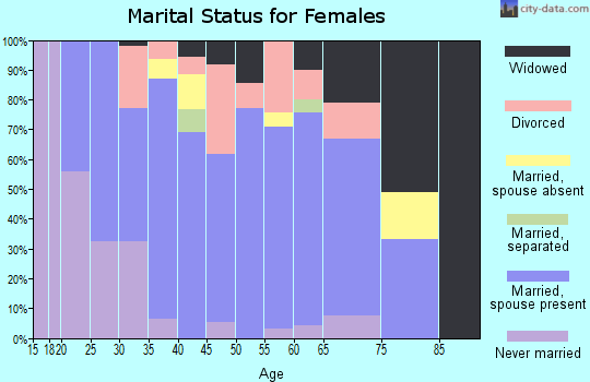 Zip code 49968 marital status for females