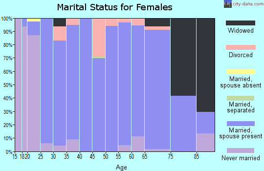 Zip code 51041 marital status for females