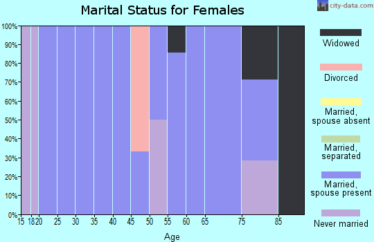 Zip code 51242 marital status for females