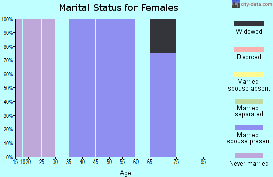 Zip code 51244 marital status for females
