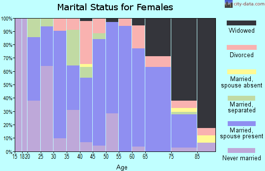 Zip code 51346 marital status for females