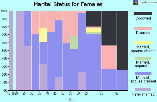 Zip code 52620 marital status for females