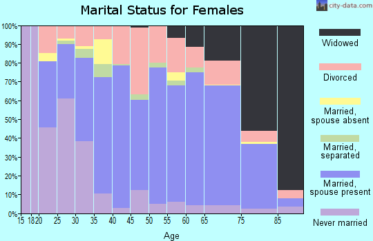 Zip code 52641 marital status for females