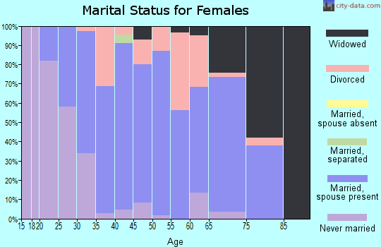 Zip code 53502 marital status for females