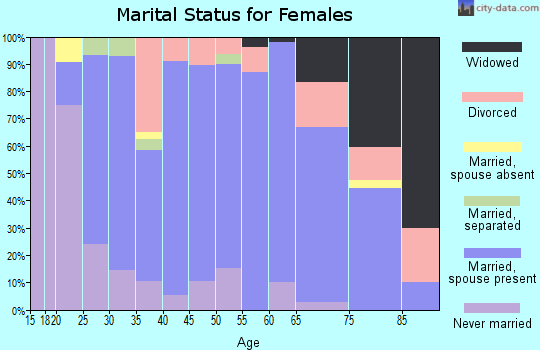 Zip code 53504 marital status for females