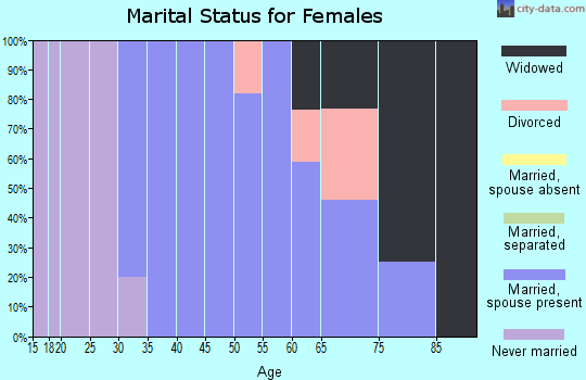 Zip code 53505 marital status for females