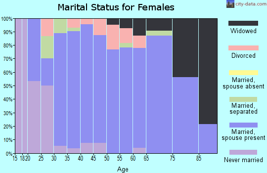 Zip code 53507 marital status for females