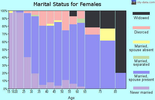 Zip code 53531 marital status for females