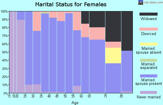 Zip code 53578 marital status for females