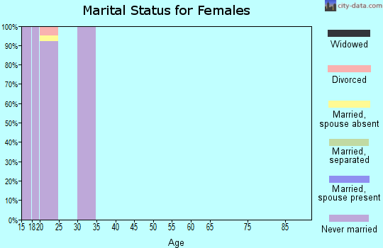 Zip code 53706 marital status for females