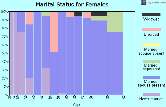 Zip code 54420 marital status for females