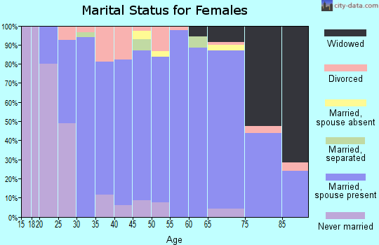 Zip code 54446 marital status for females