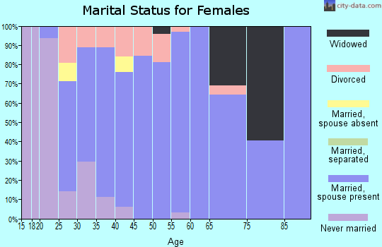 Zip code 54454 marital status for females