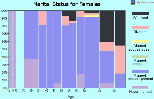 Zip code 54531 marital status for females