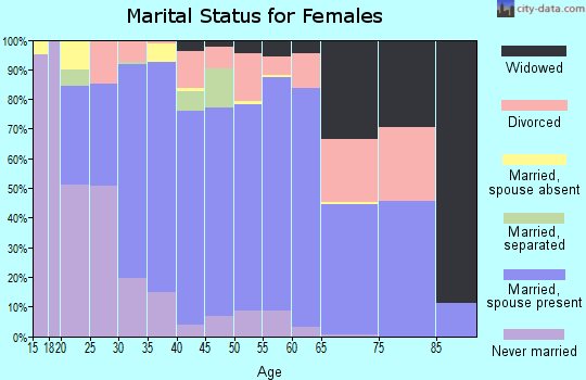 Zip code 55040 marital status for females