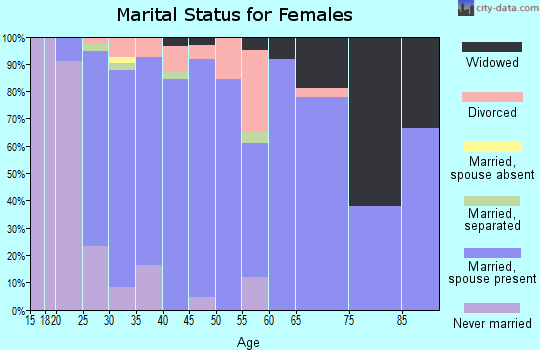 Zip code 55322 marital status for females