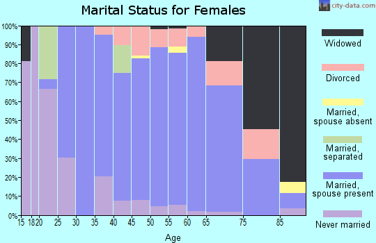 Zip code 55328 marital status for females