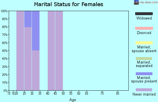 Zip code 55402 marital status for females