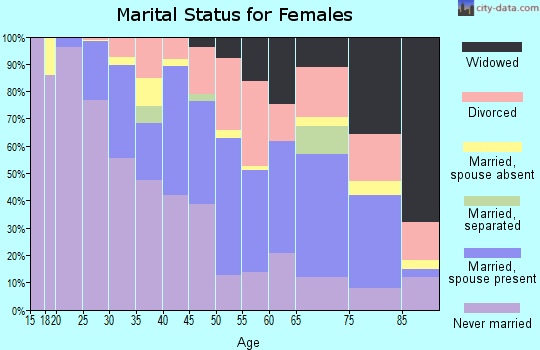 Zip code 55413 marital status for females