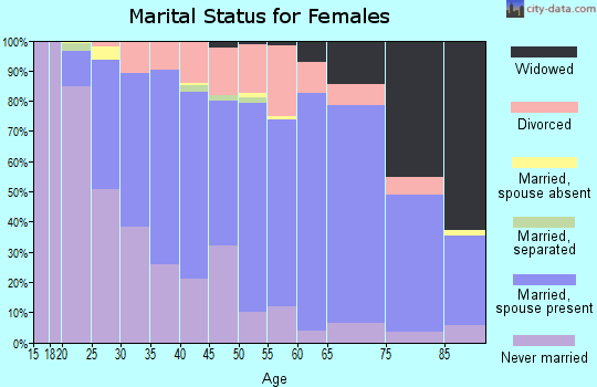 Zip code 55441 marital status for females