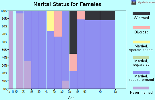 Zip code 55612 marital status for females