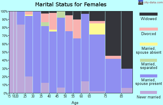 Zip code 55940 marital status for females