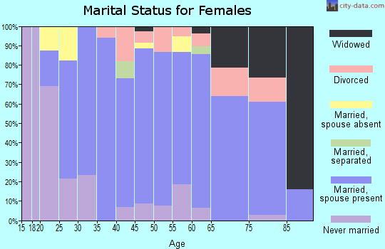 Zip code 55952 marital status for females