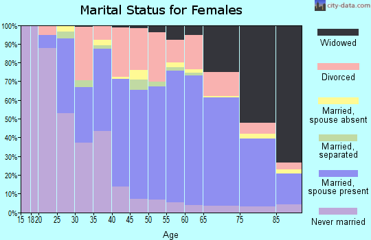 Zip code 56007 marital status for females