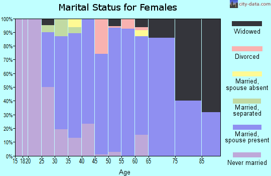 Zip code 56009 marital status for females