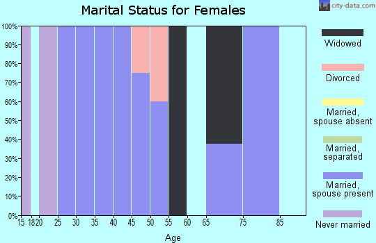 Zip code 56020 marital status for females