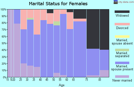 Zip code 56026 marital status for females