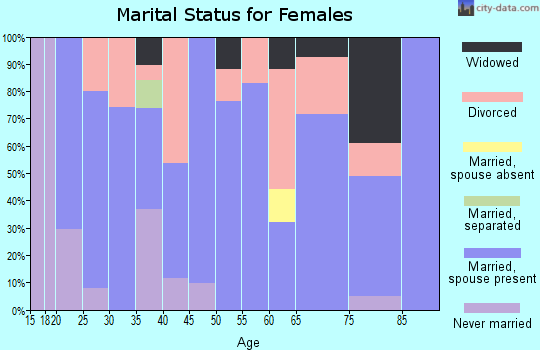 Zip code 56027 marital status for females
